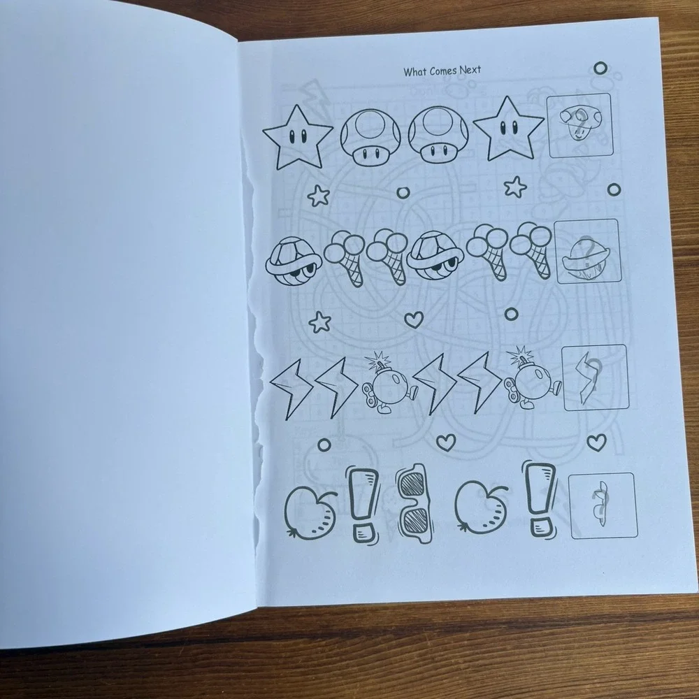Super Mario Activity Book for Kids Coloring Puzzles Mazes Paperback